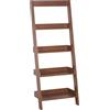 Beliani Libreria a scala 5 ripiani legno noce scaffale inclinato moderno