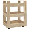 Generico Carrello da Cucina Rovere Sonoma 60x45x80 cm Legno Multistrato,Mobili,Carrelli e Isole,Carrelli da Cucina,Marrone,19.74 kg,816819