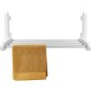 Sengfwin Portasciugamani da 36 W, senza foratura, asciugabiancheria elettrico, scaldasalviette elettrico, a parete, per il bagno, per il bagno, per la cucina, colore: bianco