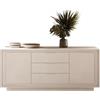 Web Convenienza Madia con 2 Ante e 3 Cassetti Made in Italy - Credenza Contenitore Collezione Sky per Soggiorno Cucina Ingresso Sala da Pranzo Mobile Design moderno originale - Cashmere
