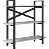 Generico Libreria Grigio Sonoma 100 x 33,5 x 102 cm Legno Multistrato,Mobili,Scaffalature,Librerie,Grigio,17.35 kg,883949
