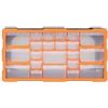 Generico Mobile Contenitore con 22 Cassetti 49x16x25,5 cm,Articoli di ferramenta,Accessori ferramenta,Conservazione/Ordine Attrezzi,Cassette degli Attrezzi,Arancione,2.3 kg,147583