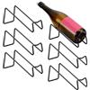 OLYCRAFT 6pz Portabottiglie Singolo Da Bancone In Metallo Nero Espositore per Vino Da Tavolo In Metallo Supporto Bottiglie Da Tavolo Portabottiglie Piccolo per Decorazione Domestica Mobile Festa Bar