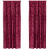 Generico Tende in Velluto 2 PCS Rosso Vino 245 x 140 cm Velluto,Casa e Giardino,Arredo,Trattamenti per finestre,Tende e ggi,Rosso,1.89 kg,4107681