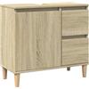 Generico Armadietto da Bagno Rovere Sonoma 65x33x60 cm Legno Multistrato,Mobili,Armadietti e portaoggetti,Componenti di arredo,Componenti di arredo Bagno,Marrone,17.9 kg,847406