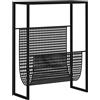 Generico Portariviste Nero 35x15x45 cm in Acciaio,Mobili,Armadietti e portaoggetti,Portariviste,Nero,1.86 kg,331668