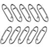 Rxgiasup 50Pcs Velocità Clip di Pesca Attrezzatura Link Split Anelli Clip In Acciaio Connettore a Cambiamento Veloce Acqua Salata Prova Attrezzatura Da Pesca