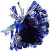Cabilock Pompon da Cheerleader Pom Poms in PE Blu e Argento, Morbidi e Confortevoli, per Adulti, Competizioni e Danza, Mano Flower Ball per Tifo e Sport di Squadra