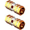Pongnas Pedali da Ciclismo in Lega di Alluminio, Asse Poggiapiedi, 6 Cm, Pedali Posteriori Antiscivolo per Mountain Bike, BMX e Bici Fixie, Design Cavo Esagonale, Filettatura Universale da 14 Mm,