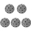 MAGICLULU 5 Pezzi Palline da Pickleball per Allenamento, 40 Fori, PE, 74mm, 1 Pacco, Rimbalzo Costante, Portatili, per Indoor, Squadre e Principianti