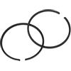 Luxshiny 2 Pezzi Anello Pistone per Motore Fuoribordo, 2 Tempi 9,9-15 Cavalli, ABS Nero, per Motore e Barca, Superficie Liscia, Resistente alla Rottura