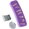 QUXVUIS Portagesso Magnetico Rotondo Funzionale, Clip, Viola, 7x2.5x1.5 cm