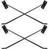 Abaodam 4 Pezzi Porta Palline Yoga da Parete, Supporto per Fitness Ball ed Exercise Ball in Ferro Nero, Vassoio Curvo Antiscivolo, per Casa e Area Storage