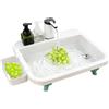 Generico Effortless Hygiene Setup: The portable camping sink features a push-butto