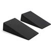 Jinhxofs Pedana Inclinata Sicuro Tavoletta Inclinata Co Attrezzo per Appassionati di Fitness, Atleti, Nero, Standard/32.5 15 9cm
