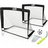 KYTO Set 2 Porte da Calcio Bambini con Rete, 90x120 cm