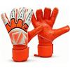 Ronyme Guanti da Portiere Guanti Calcio Guanti Portiere Calcio Guanti Sportivi Calcio Sicuro in Lattice Protezioni Posteriori Articolate E Chiusura, Arancione, 9