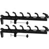 kowaku Portacanne da Pesca Supporto Portacanne Staffa Portastecche Portaattrezzi con Morsetto Regolabile Ferramenta Telaio a 6 Compatto 42.5 Cm Adatto per Barca Banchina Garage , Nero