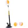 Healvian Allenatore in PVC e Lega di Alluminio di Ping Pong con Base a Ventosa Stabile e Rotazione a 360 Gradi per Esercizi a Casa e Giochi in Famiglia