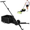 Generic Carrello Raccoglitore Automatico di Palline Tennis, Raccoglitore Pieghevole | Capacità di 120 palline, ruota girevole a 360°, carrello portatile con tramoggia per palline tennis, allenamenti sul campo