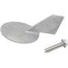 BUDZAVHIC 688-45371-02 Anodo in Lega di Zinco con Linguetta di Assetto con Vite per Motori fuoribordo YMH Parsun 60 70 75 85 90 HP T90 T85 688-45371 18-6070