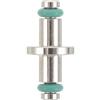 DEEPCRAFF Nucleo con Guarnizione O-Ring Filettatura 7/16-20unf Valvola Girevole per Manometro Subacqueo Materiale Metallo e Gomma e Monitoraggio Pressione Accurato per Immersioni