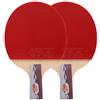 REcsdza Set di racchette da ping pong, Families, Sports Clubs Wooden/Double Racket(Long handle)