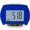 PQLXJJYUR Contapassi A Clip Funzionamento Semplice For Camminata E Corsa Con Calorie Bruciate Conteggio Dei Passi Preciso E Facile Da Leggere(Blue)