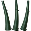 GOOHOCHY 3 Pezzi Corno di Segnalazione Verde in Metallo e Plastica, Leggero e Resistente per Sopravvivenza All'aperto e attività Sportive
