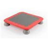 Qianly Trampolino per Bambini Trampolino, Rosso, Tappeto Elastico Rosso Moderno