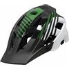 TISHITA Casco da Bici da Adulto Casco Ciclismo Casco Casco Strada Casco Bicicletta con Visiera Lunga Anti Abbagliamento Calotta E PC Resistente E Leggera con, Verde, Nero, Bianco