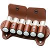 ZJIEYU Custodia Tattica per Cartucce da Fucile a Canna Liscia | In pelle, con coperchio, borsa porta-cartucce MOLLE per accessori da softair, caccia e poligono di tiro