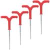 Alipis 4 Pezzi Picchetto per Tenda da Ghiaccio Ancoraggio per Rifugio da Pesca su Ghiaccio Asta Regolabile Plastica e Metallo Rosso per Uso Outdoor