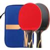 Generico Racchetta Tennistavolo Carbonio 6 Stelle Set 2 Racchette 3 Palline Custodia