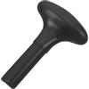 GALPADA Impugnatura Pagaia Asta Dritta, Manico per Pagaia Regolabile in Pvc Nero, Resistente All'usura, per Kayak e Surfboard, per Canoa e Surf