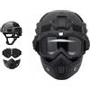 GVAKVTGK MICH - Casco e maschera per softair con maschera integrale rimovibile, adatto per paintball, giochi di ruolo e altre attività all'aperto