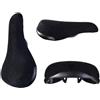 Generico Sedile for Bicicletta Stunt Wheelie in Flanella Nera for Accessori for Bici BMX(5004Org)