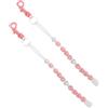 TOMETURE Contatore Punteggio Golf Golf Score Counter Bracelet in Plastica Rosa Design a Catena di Perline per Pratica