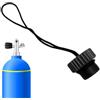 Generico Scüba Tank Dust cap - DIN Threaded Plug | Aluminum Protector | 6061 Aluminum DIN Dust Cap With Threaded Design, Attached Rope, And Rust-resistant Protection For 200 And 300 Bar Scüba