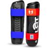 trojanfight TRJ Fight EcoLine Parastinchi WAKO Approvati, Paratibia Anatomico con Certificazione DPI, Stampa Silicone Antiscivolo, Doppi Strap per Kickboxing e Arti Marziali