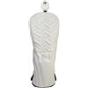 Baoblaze Golf Club Cover Set Copri Testa Driver Legno Copritesta Protezione con Pelle PU Impermeabile E Fodera in Pile Targhette, Bianco, Copritesta Per Mazza Da Golf Da Fairway, Bianco