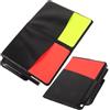 LALAFINA Cartellini Arbitro Calcio 2 Pezzi Rosso e Giallo, Blocco Note e Penna, Set Portatile per Arbitri in Diverse Occasione Sportive
