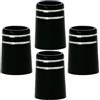 MAGICLULU 4 Pezzi Ghiere per Mazze da Golf Manicotti per Bastone da Golf Gomma Nera