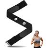 Apcodino Fascia toracica di ricambio per cardiofrequenzimetro, compatibile con Polar H10 H9 H7 H7 H7, cintura toracica morbida per Garmin Dual Wahoo Tickr Coospo Magene Bryton Livlov, regolabile da 75 a 105 cm