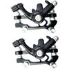 LRXIYODE Kit Freni Disco Bici Anteriore e Posteriore ad Alte Prestazioni Nero in Lega di Alluminio, Sostituzione Facile Freno Meccanico per Mountain Bike
