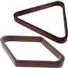 Hemobllo 2 Pezzi Triangolo per Palle da Biliardo in Legno, Rack per 9 Palle, Forma Triangolare e Romboidale, Posizionamento Preciso, Accessorio per Tavolo da Snooker, per Casa e Locali