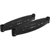 POPETPOP 2 Pezzi Gradino per Trampolino in Plastica Nero, Pedana Antiscivolo Extra Grip, Facile Installazione, Ricambio per Scaletta Trampolino, per Letto RV e Letto a Castello