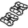 Annadue Adattatori Piattaforma Pedale Bici per Pedali Automatici KEO, Poggiapiedi Antiscivolo in Lega di Alluminio CNC 90x90mm per Ciclismo su Strada di Montagna (BLACK)