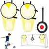 SilverChry Borsa per porta da calcio con telaio, 3 reti per porta da calcio, accessori di allenamento per migliorare la precisione di tiro