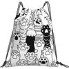 Generic Fashion Coulisse Borsa da Palestra Cat Paw Borsa Palestra Scuola Personalizzato Zaino da Viaggio per Adulto Festival Yoga 36X42Cm